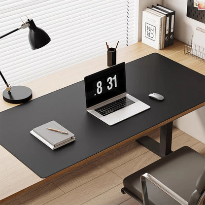 Two-Tone PU Leather Desk Mat Mouse Pad Non-Slip Office Accessories Waterproof Gaming