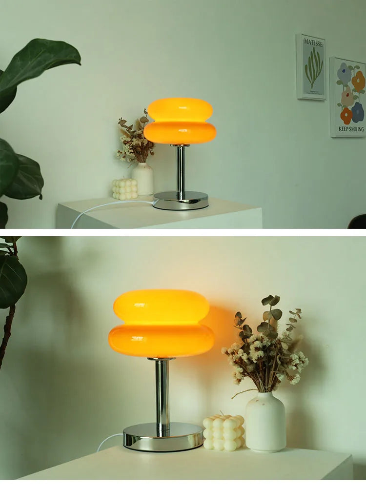 Macaron Dimmable Glass Bedside Lamp
