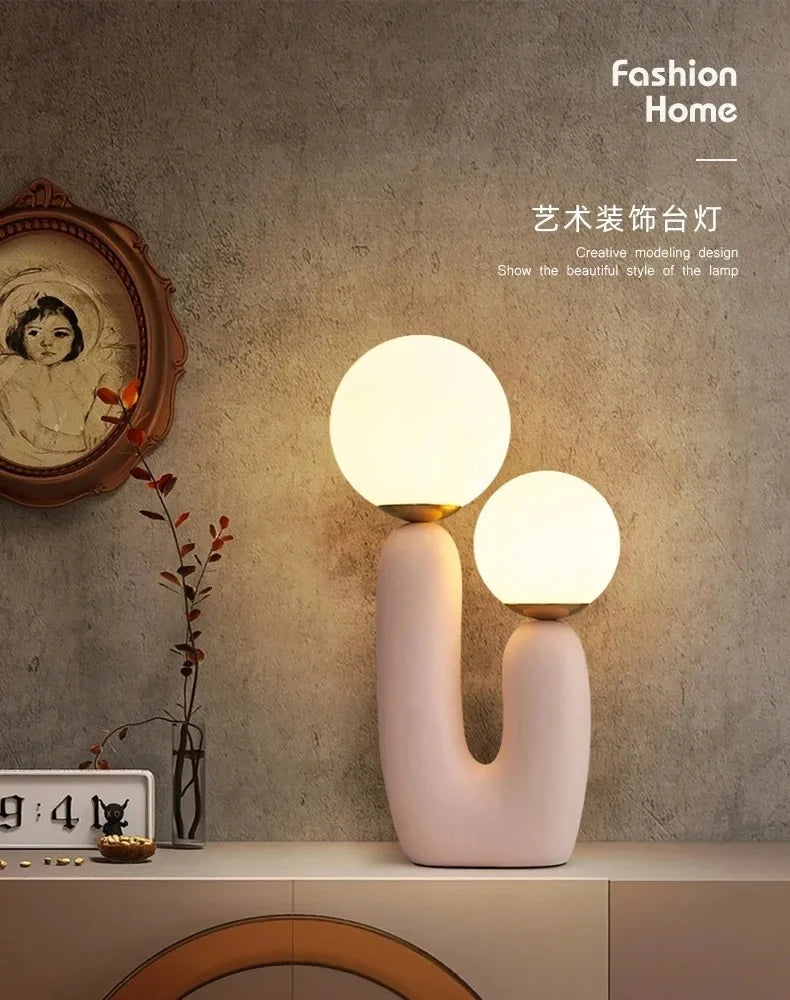 Nordic Art Glass Table Lamp