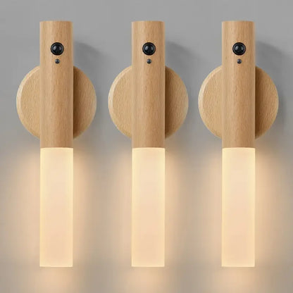 Rechargeable Motion Sensor Wall Light Indoor Lighting Magnetic Tool-Free Mount