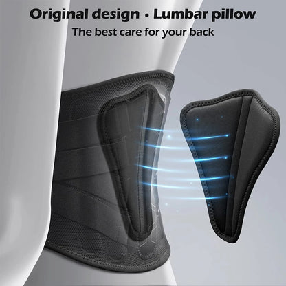 Adjustable Lumbar Support Back Brace Ergonomic Accessories Home Office Removable Pad