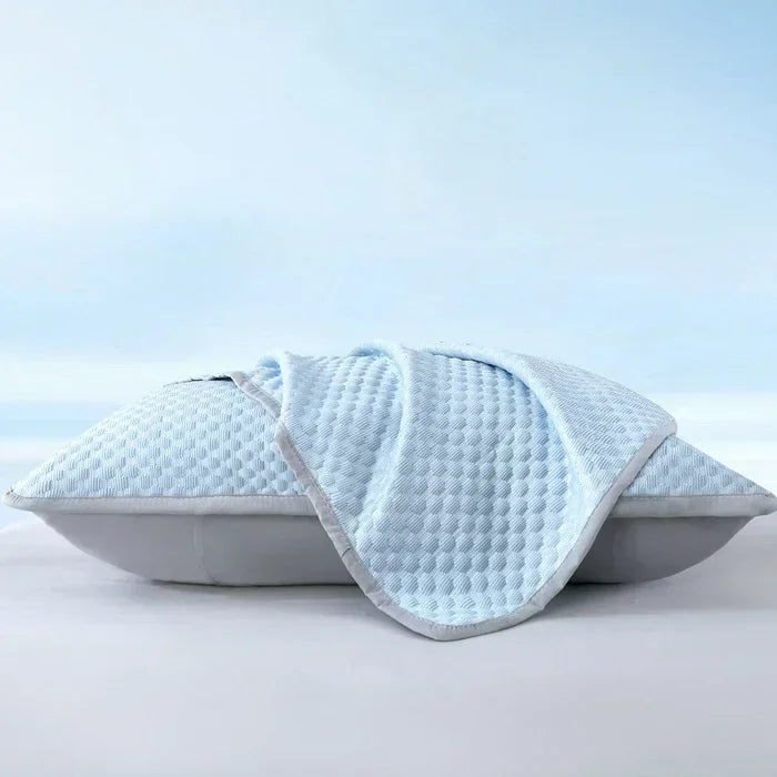 Summer Cooling Pillowcase Solid Color Ice Bean Cool Feeling Air Conditioning Cover Washable