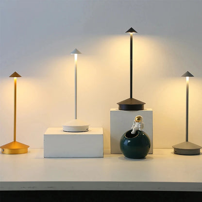 Modern Cordless Rechargeable Table Lamp Indoor Lighting 3 Colour Temperature Modes