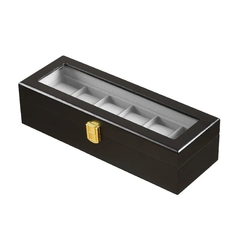 Luxury Handmade Wood 6/10/12Grids Watch Clock Box for Men and Women Jewelry Storage Packaging