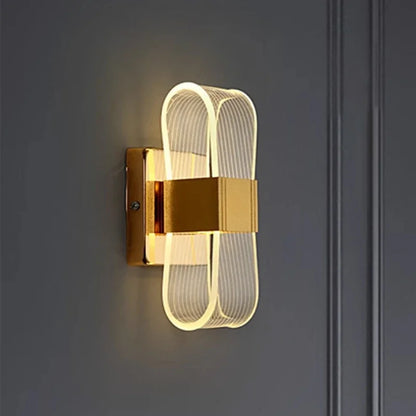 Nordic Luxury LED Bedside Wall Lamp Aluminum Warm White 3 Color Modern Living Room Sconce