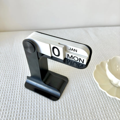 Minimalist Flip Perpetual Desk Calendar Office Decor