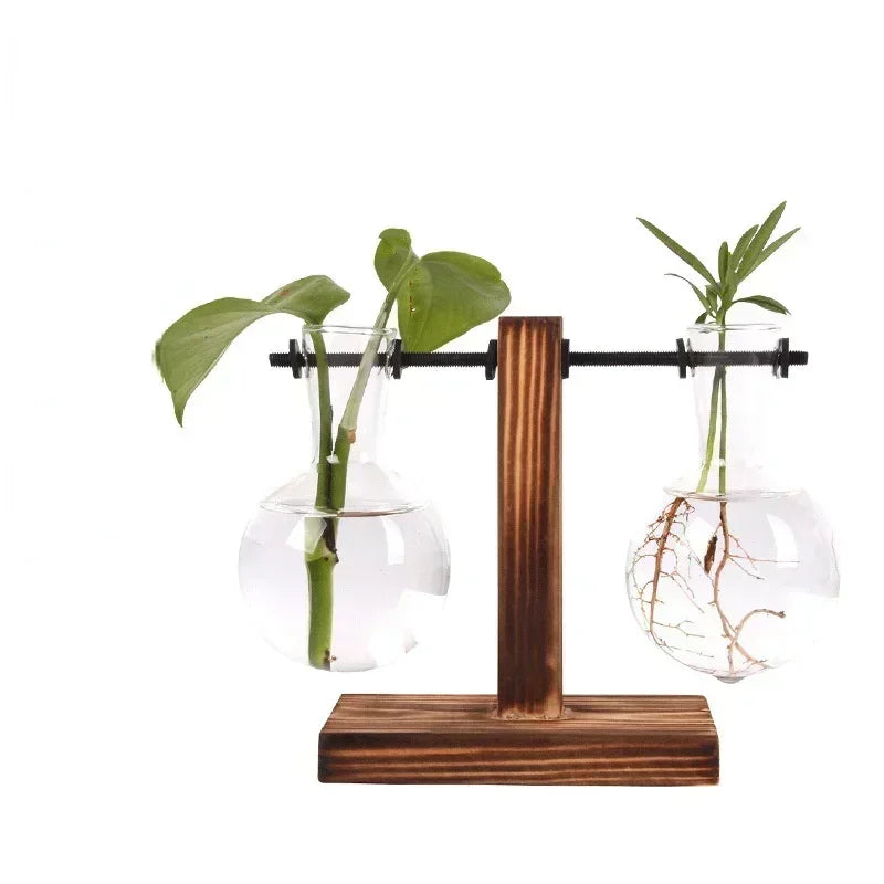 Glass Hydroponic Plant Terrarium Vase Propagation Bottle Desktop Office Green Home Decor
