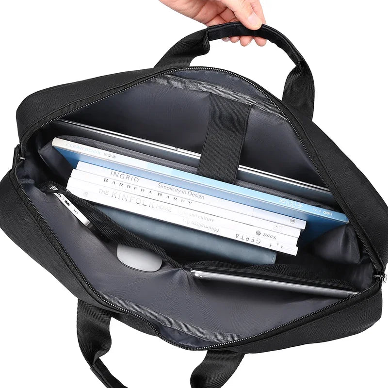 Business PVC Shoulder Messenger Bag Briefcase 15-17 In