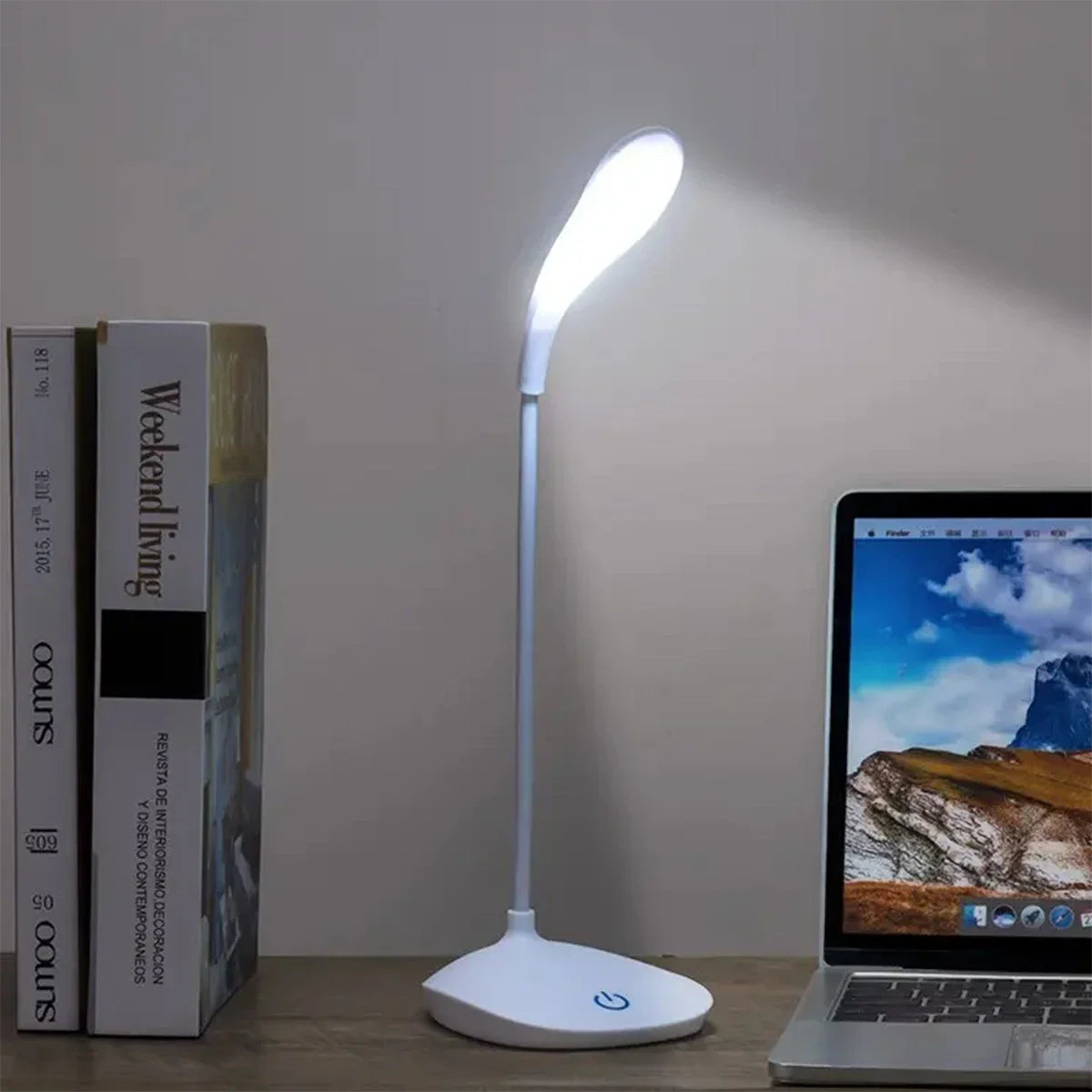 Home Office LED Desk Lamp – USB Touch Dimmer 3 Brightness Levels