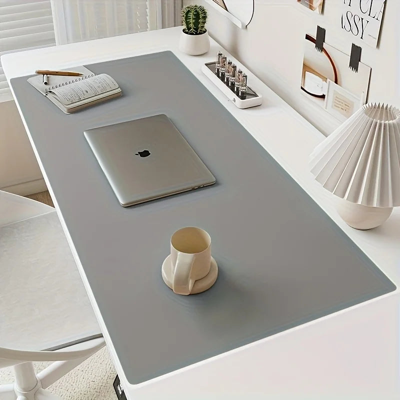 Faux Leather Mouse Pad – Non-Slip Waterproof Office Desk Mat