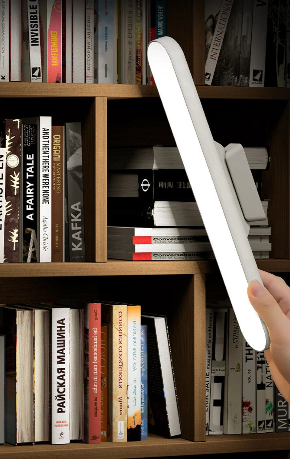 LED Magnetic Under Cabinet Light – USB Rechargeable Dimmable Strip