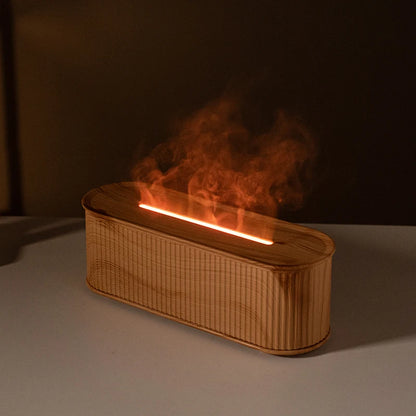 USB Flame Aroma Diffuser Humidifier Colourful Light