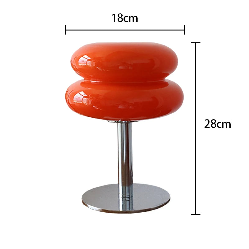Macaron Dimmable Glass Bedside Lamp