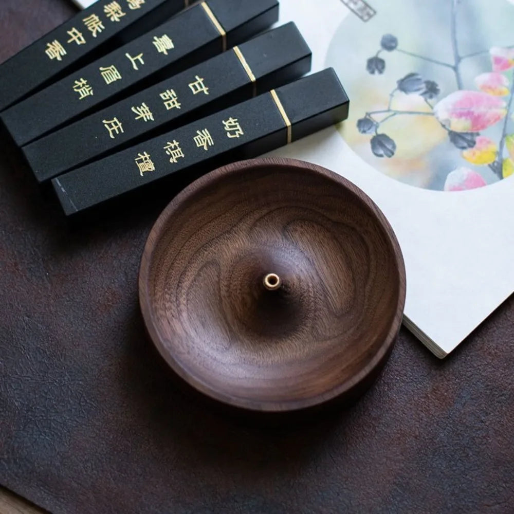 Solid Wood Incense Burner Tray