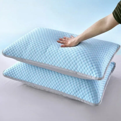 Summer Cooling Pillowcase Solid Color Ice Bean Cool Feeling Air Conditioning Cover Washable