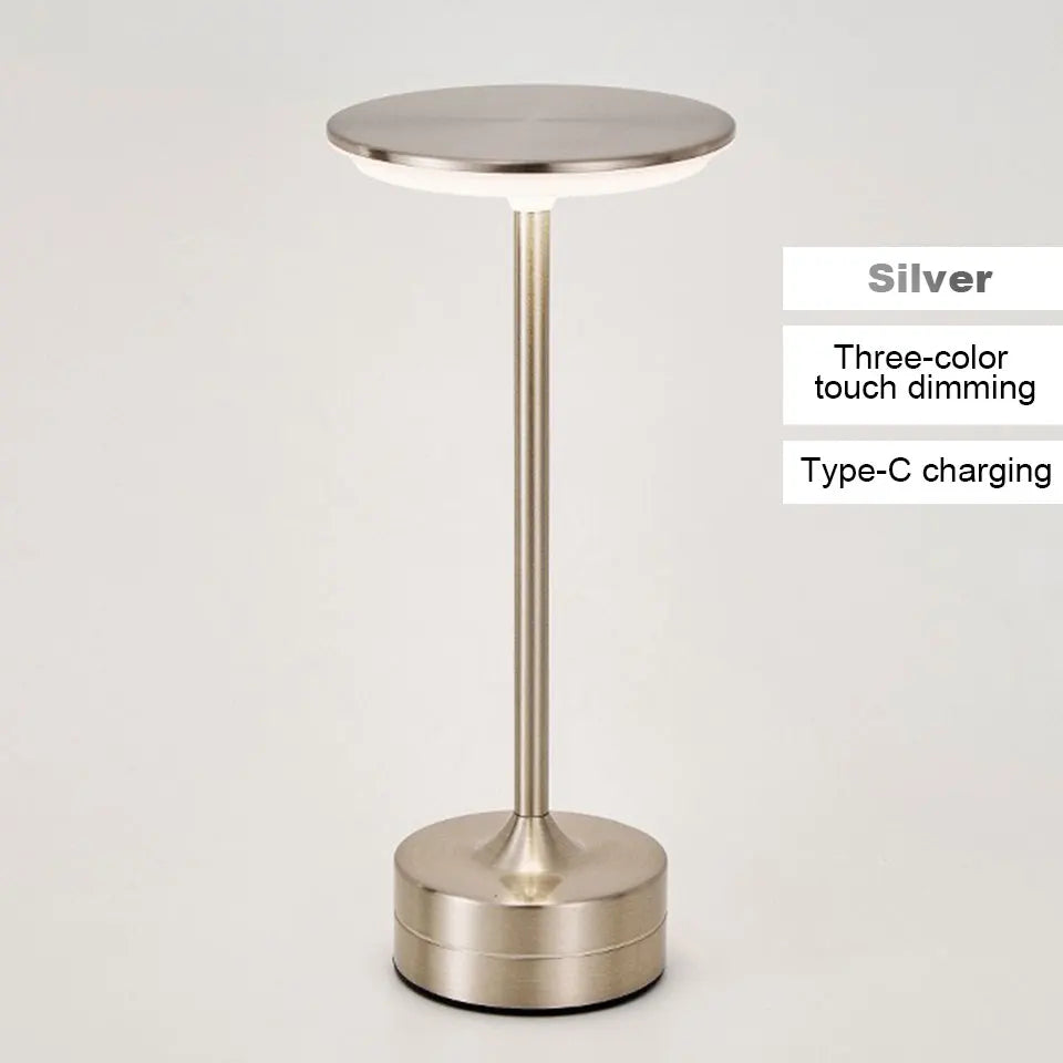 Rechargeable LED Table Lamp Touch Sensor Night Light Portable Cordless Bedroom Reading Desk