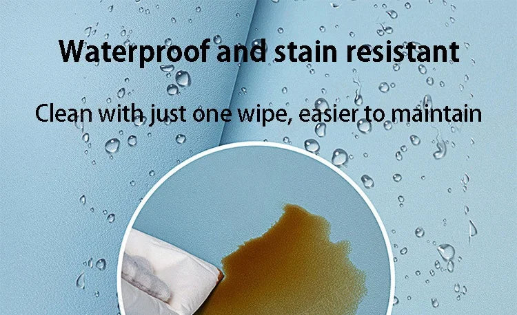 Two-Tone PU Leather Desk Mat – Large Waterproof Mouse Pad