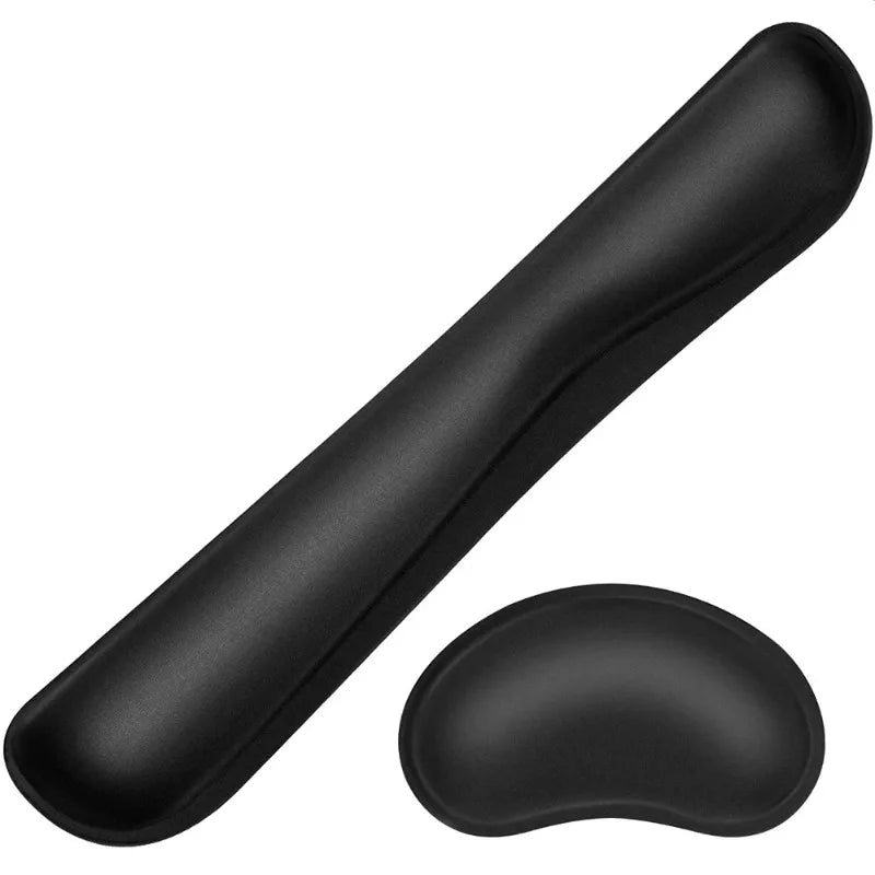 Ergonomic Keyboard Wrist Rest with Memory Foam Mouse Pad Set for Office Gaming Laptop Support
