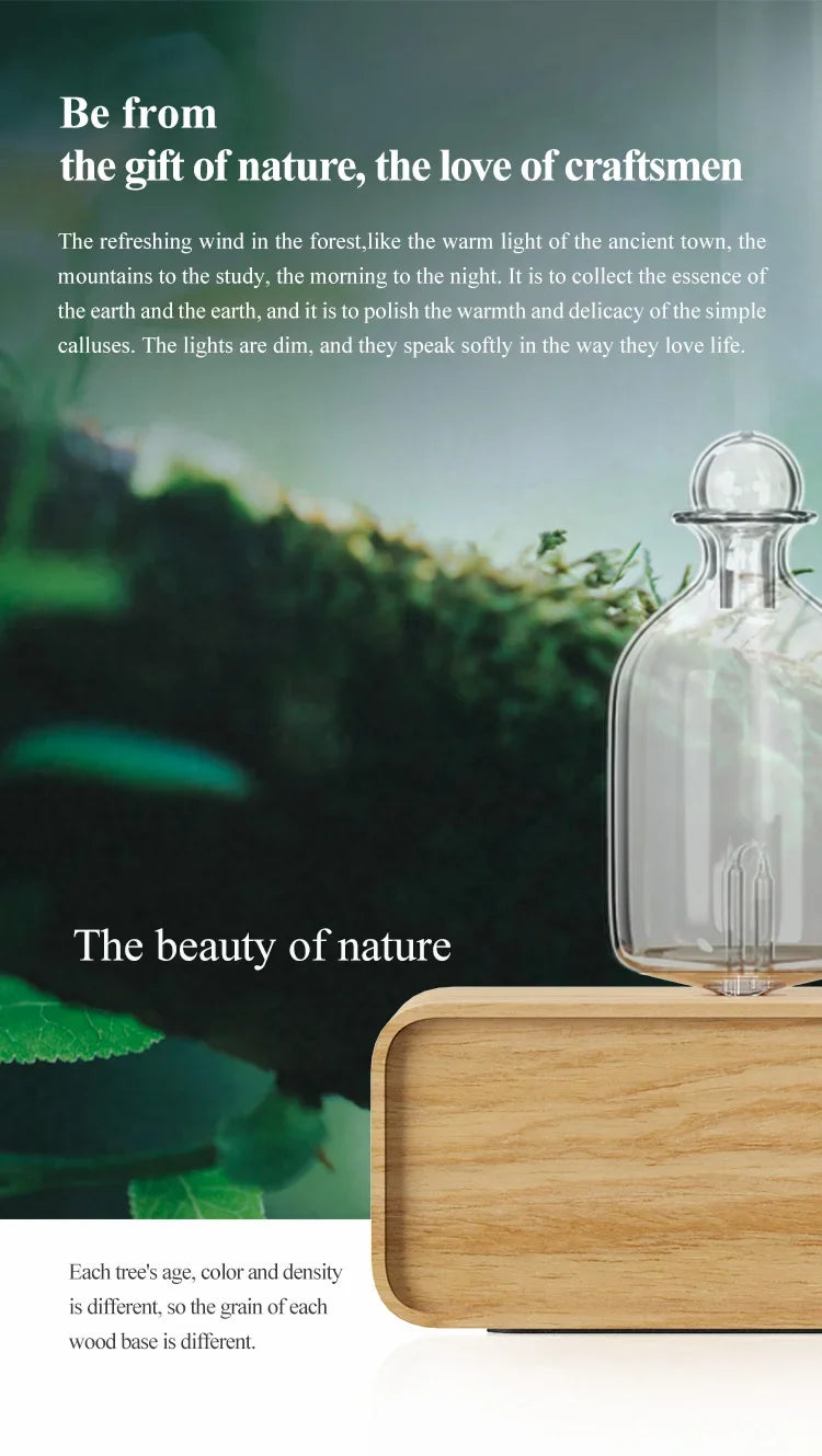 Nebulizing Essential Oil Diffuser – Wireless Waterless Aromatherapy