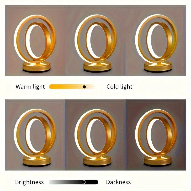 LED Aluminium Plug-In Desk Lamp – 3 Colour Touch Dimmer