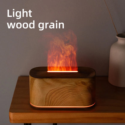 Flame LED Essential Oil Diffuser Aromatherapy Bedroom Decor Humidifier