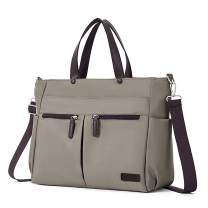 Nylon Ladies Laptop Bag Lightweight Shoulder Briefcase