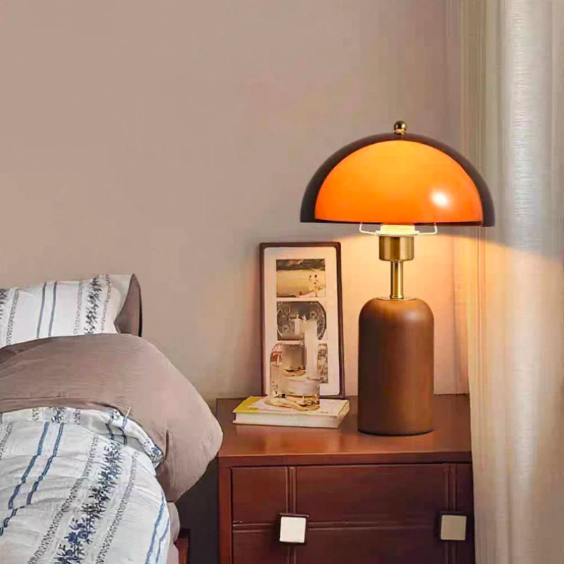 Japanese Metal Acrylic Wooden Luxury LED Decoration Table Lamp Desk Light For Living Room Bedroom