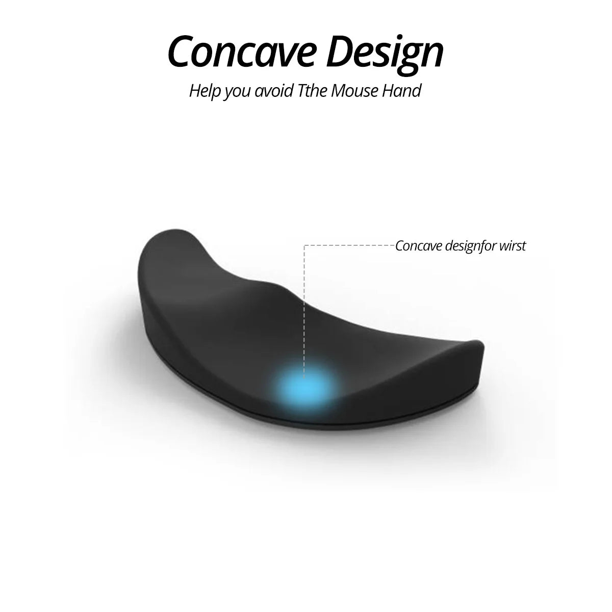 Ergonomic Gliding Mouse Wrist Rest – Palm Support for Office