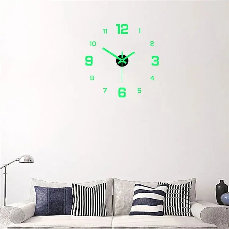Luminous Digital Wall Sticker Clock