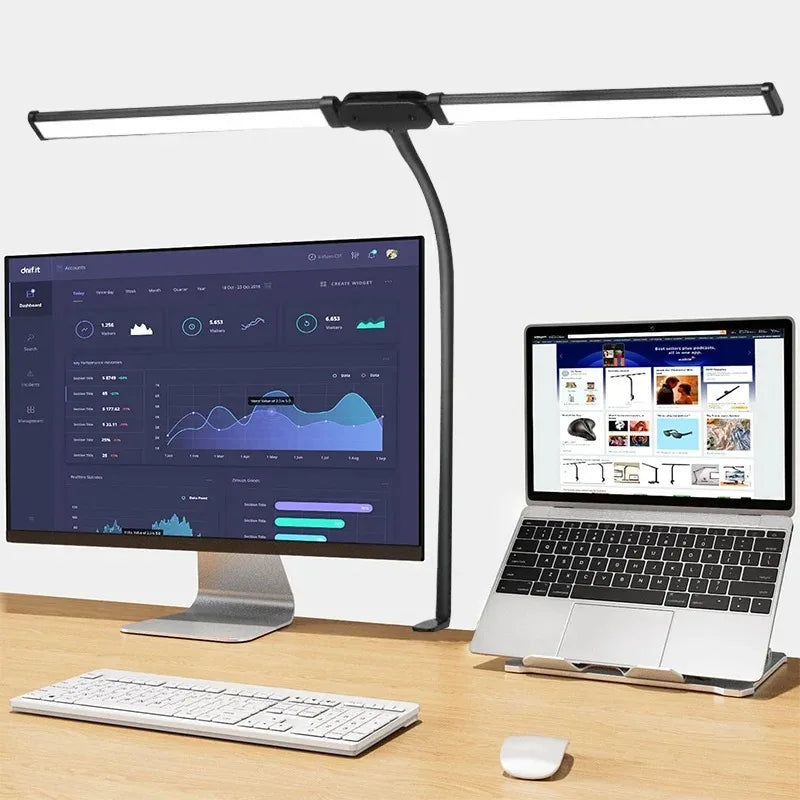 LED Architect Desk Lamp – Double Head Gooseneck 5 Colour Dimmer