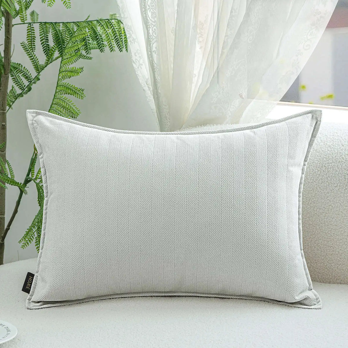 50x70/60x80/70x70CM Large Size Throw Pillow Cover Stripe Solid Waist Cushion Decor Home Decorative