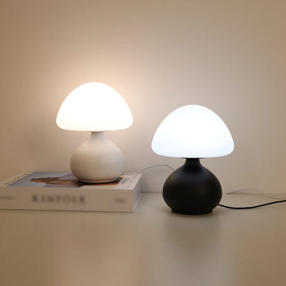 Minimalist Mushroom Table Lamp Three-Colour Modes Infinite Dimming Cosy Atmosphere Adjustable