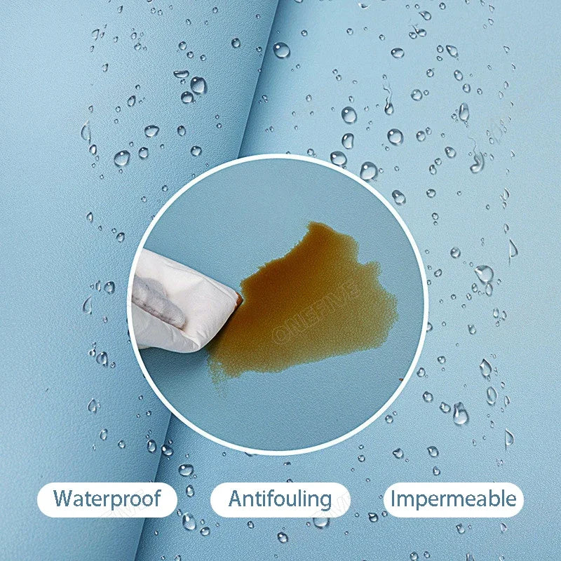 Two-Tone PU Leather Desk Mat – Large Waterproof Mouse Pad