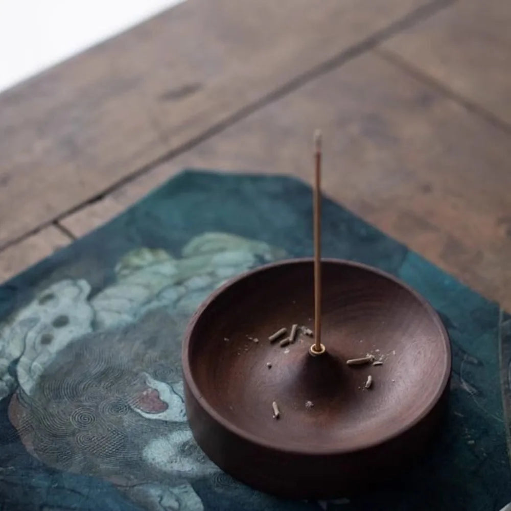 Solid Wood Incense Burner Tray