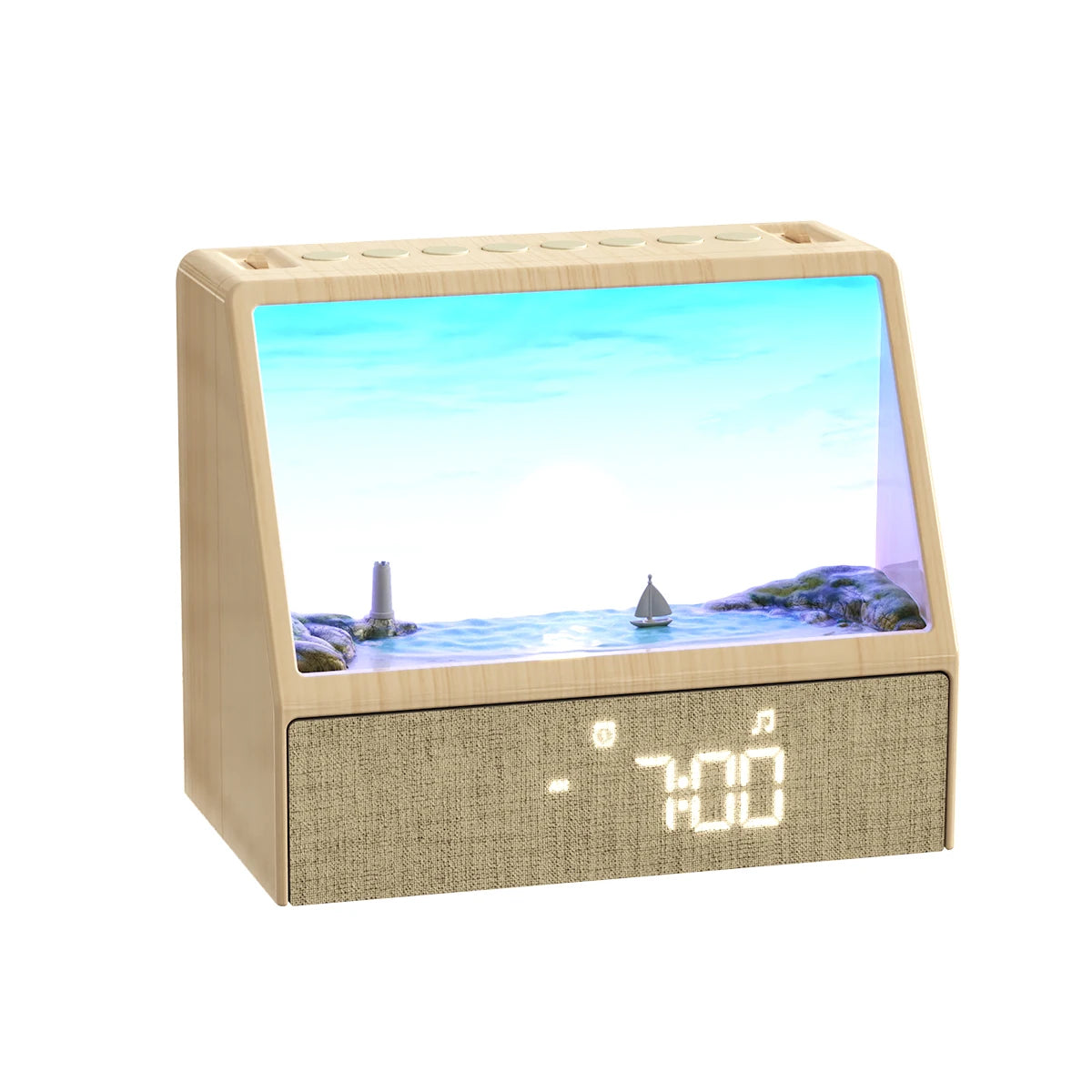 Sunrise Alarm Clock Table Light White Noise Wake Up With Soothing Sounds Bluetooth Sleep Aid Night