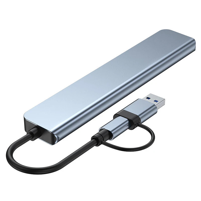 8-in-2 USB-C Hub – Docking Station with HDMI, SD Card & Audio