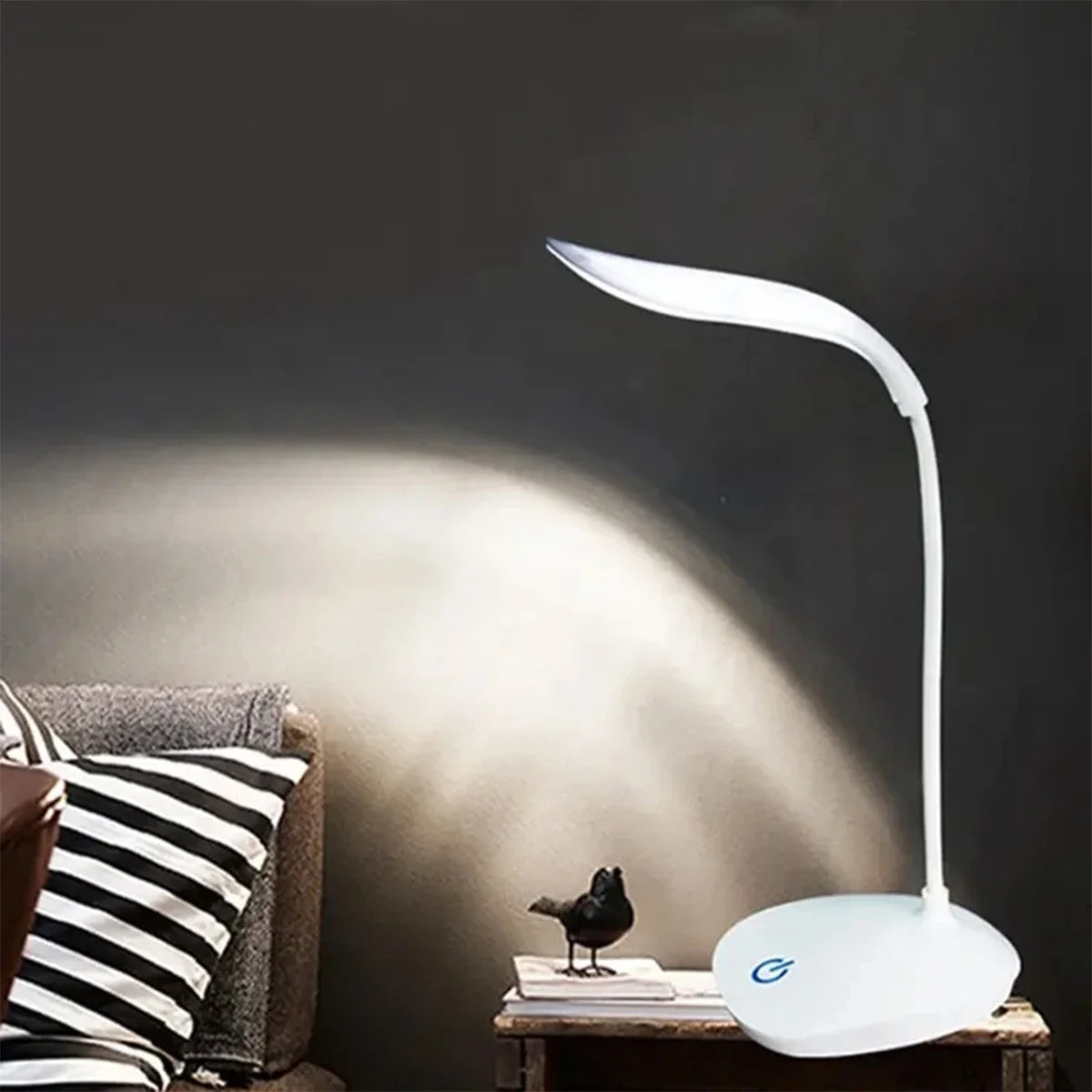 Home Office LED Desk Lamp – USB Touch Dimmer 3 Brightness Levels