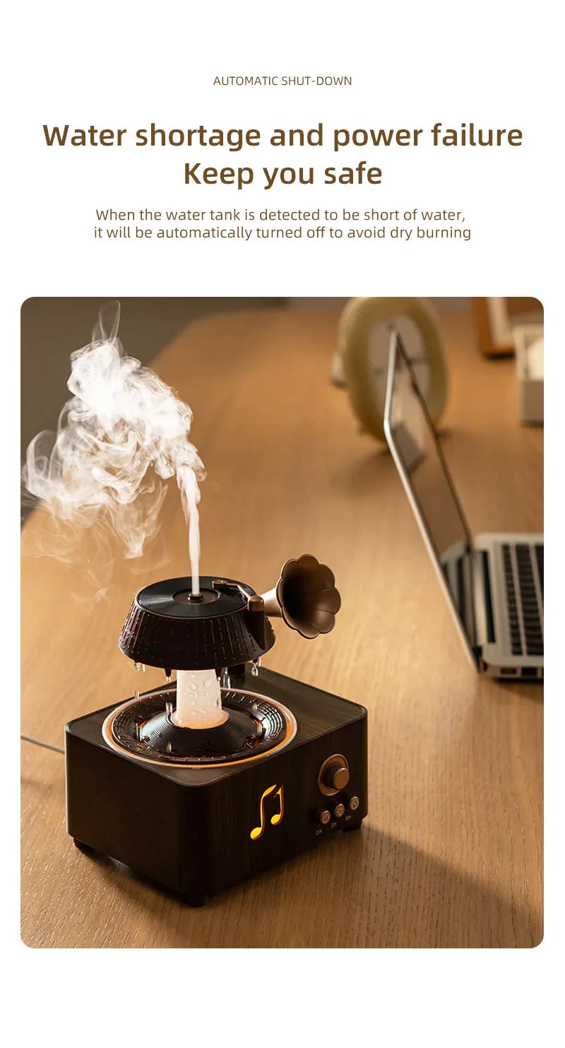 Raindrop Rotating Aroma Diffuser 250ml RGB Remote