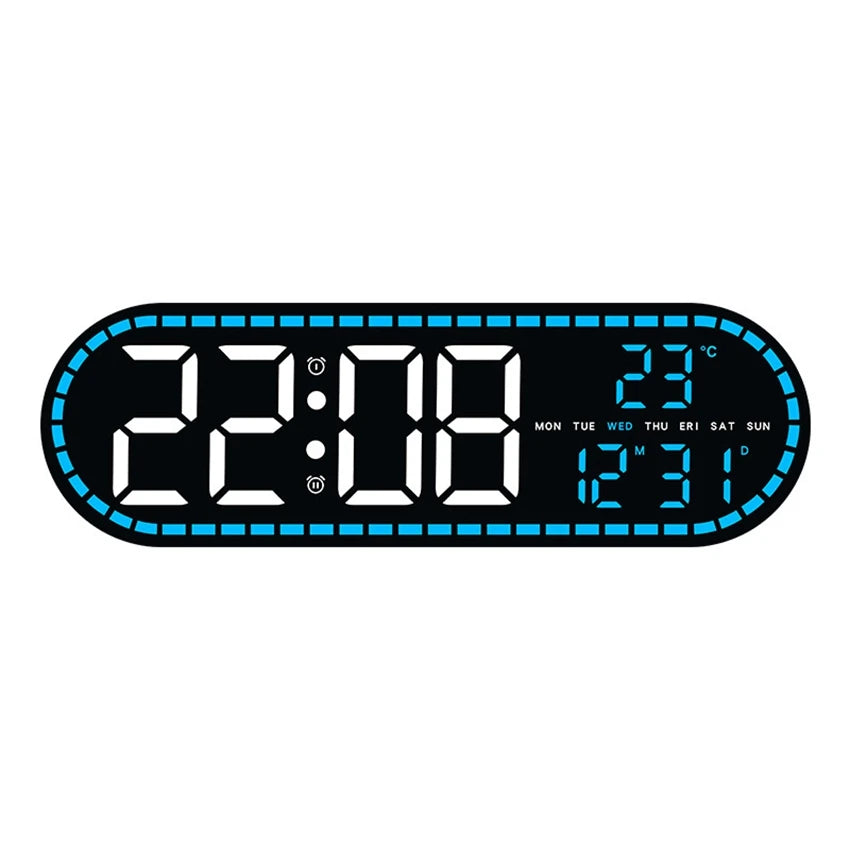 Large LED Digital Wall & Alarm Clock