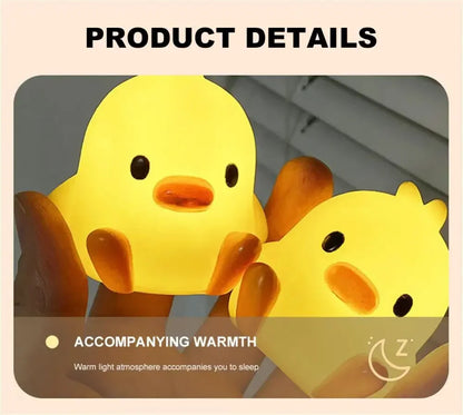 Duck LED Night Light Bedroom Lighting Kids Gifts Cute Design Sleep-Friendly