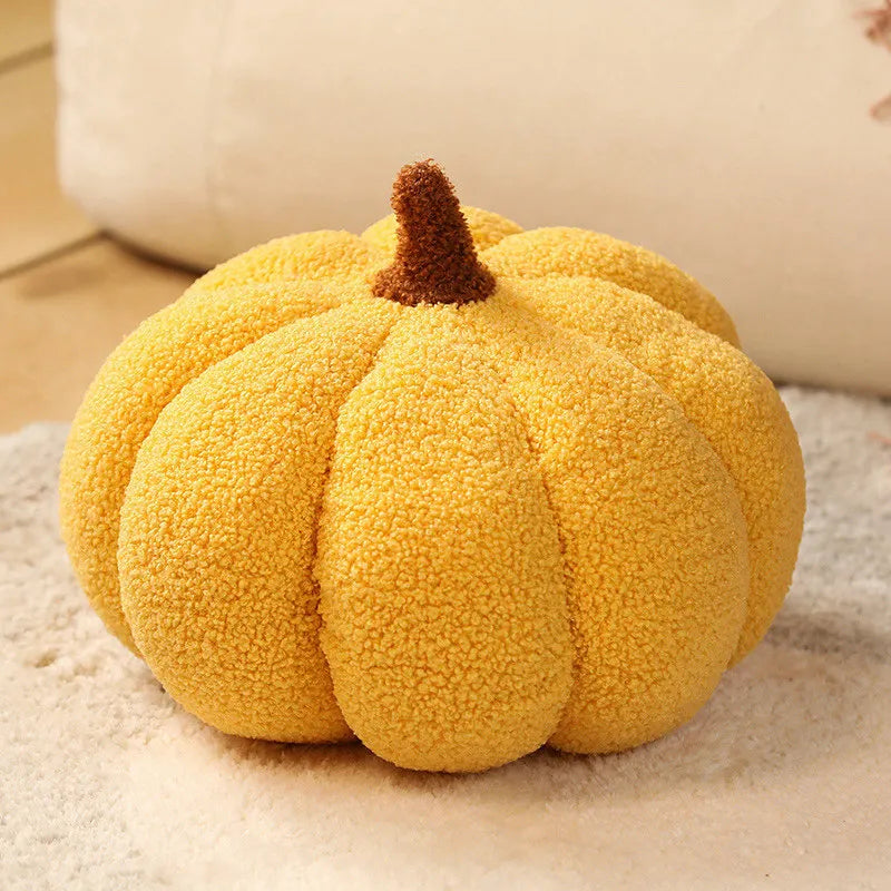 Plush Seat Cushion Cute Pumpkin Throw Pillow Super Soft Waist Sofa Window Halloween Ornament