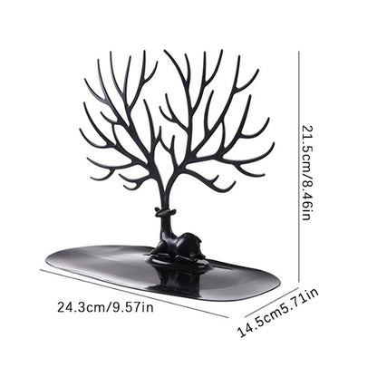 Jewelry Tree Stand Earring and Necklace Holder Desk Organiser Home Office Storage