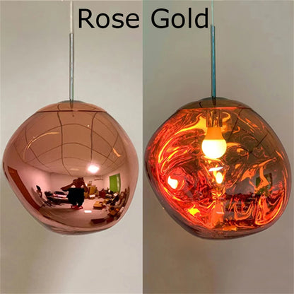 Nordic LED Lava Ceiling Pendant Lamp Glass Lights Modern Lighting Living Room Indoor Decor Home