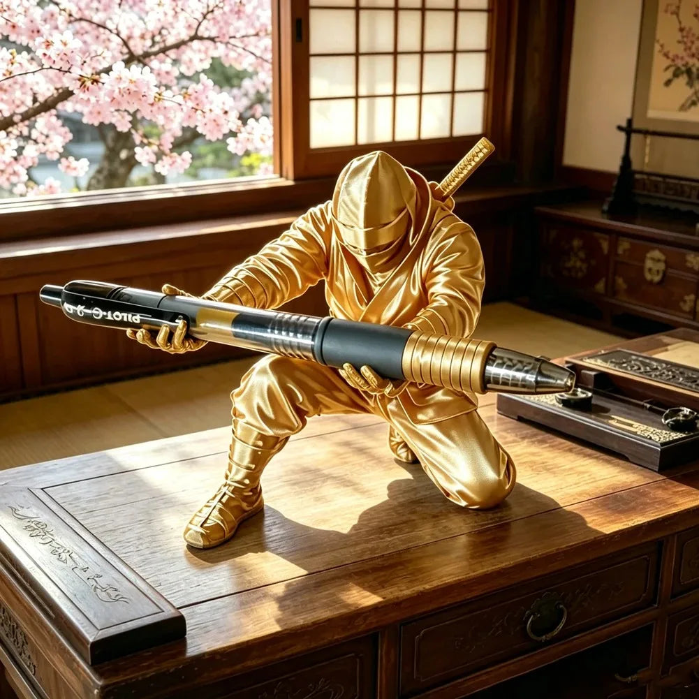 Samurai Pen Holder Desk Organizer Pencil Rack Stationery