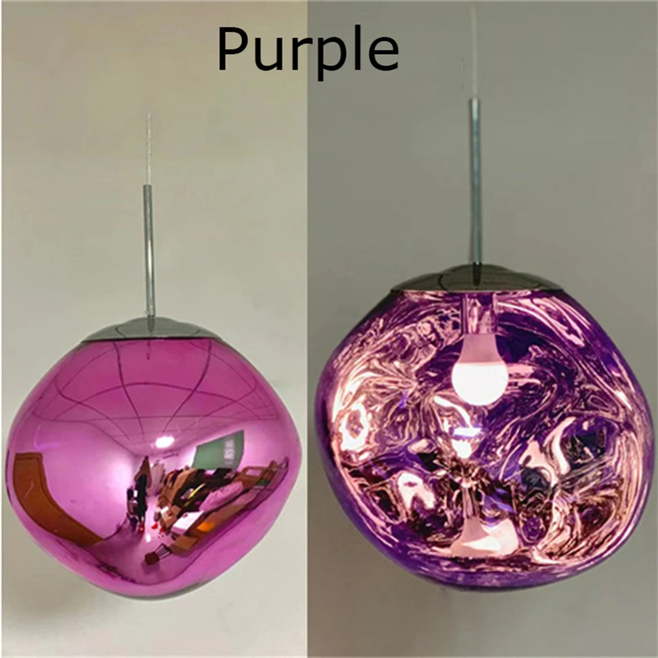 Nordic LED Lava Ceiling Pendant Lamp Glass Lights Modern Lighting Living Room Indoor Decor Home