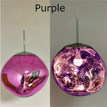 Nordic LED Lava Ceiling Pendant Lamp Glass Lights Modern Lighting Living Room Indoor Decor Home