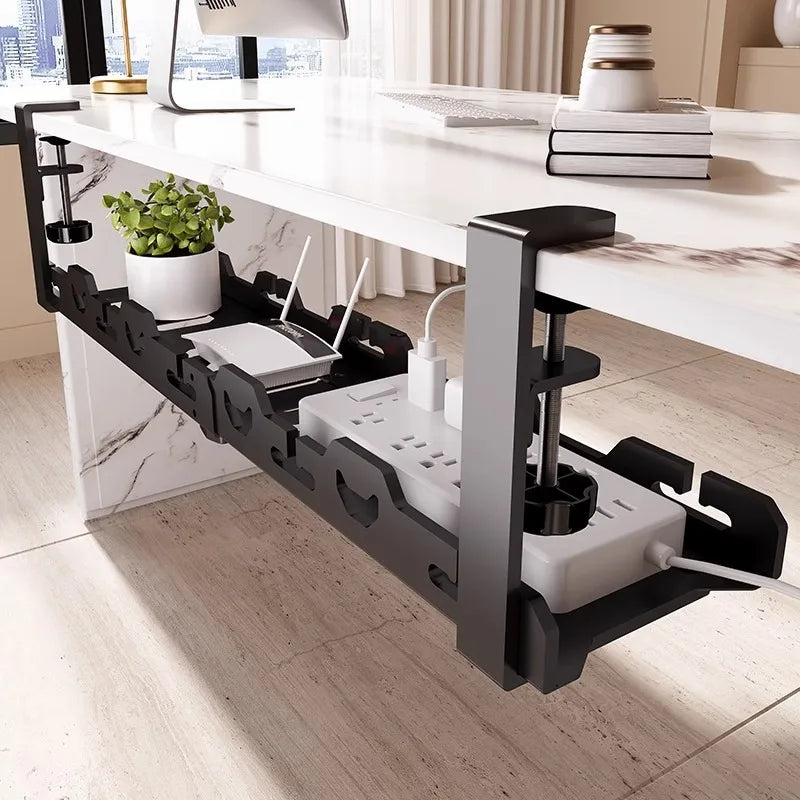Under-Desk Cable Management Tray