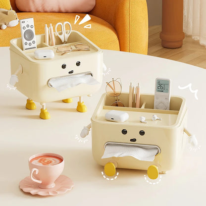 Desktop Cosmetic Storage Box Makeup Organizer Desk Organiser Home Office