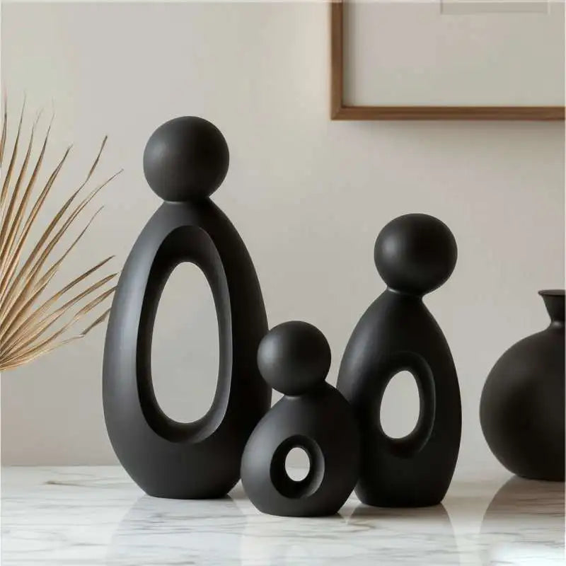 Family Statue Resin Sculpture Home Decor Figurine