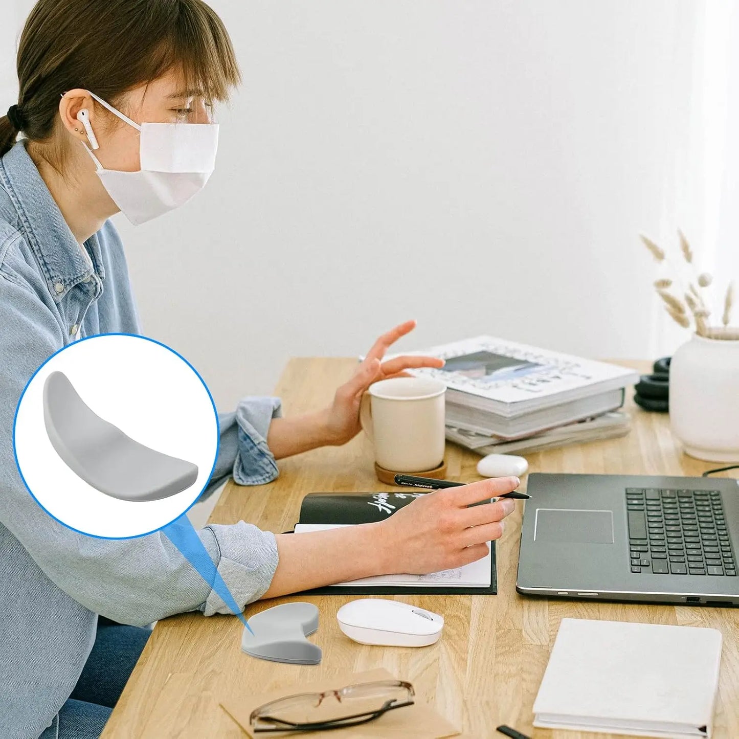 Ergonomic Gliding Mouse Wrist Rest – Palm Support for Office